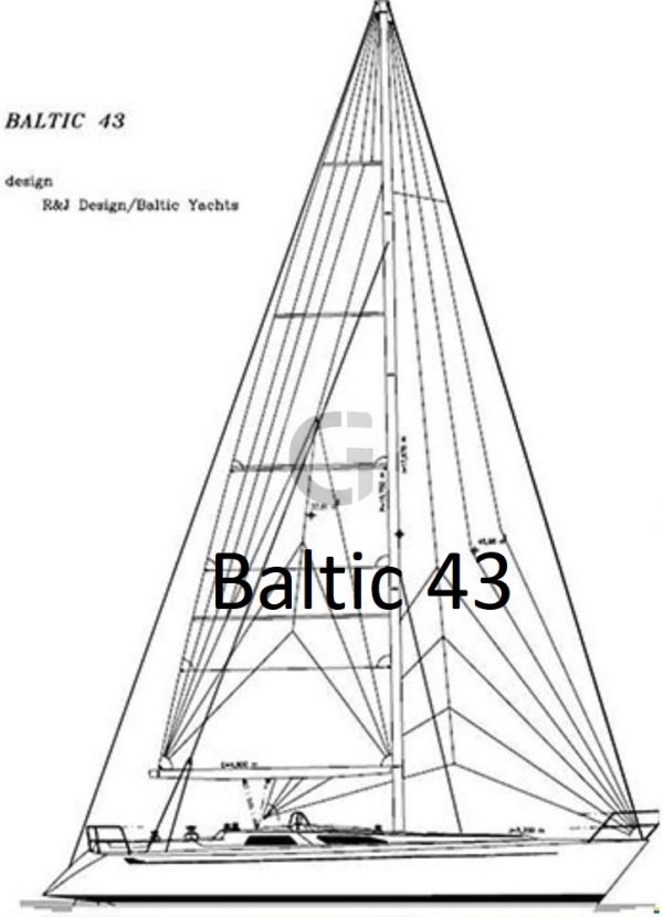 Baltic 43 sail plan
