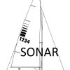 Sonar Used Sail headsail main spinnaker