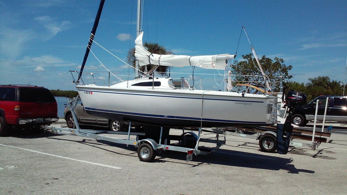 catalina 22 sailboat trailer