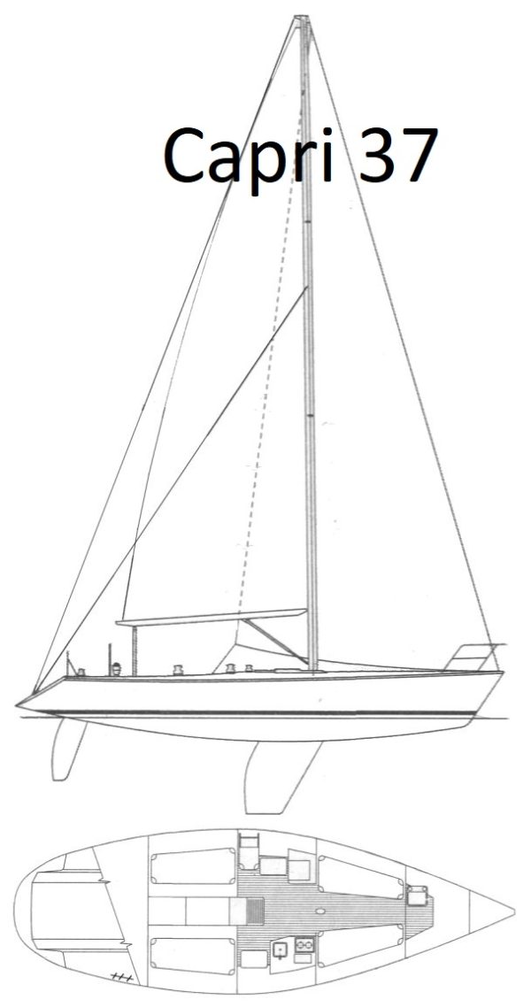 Capri 37 sail plan