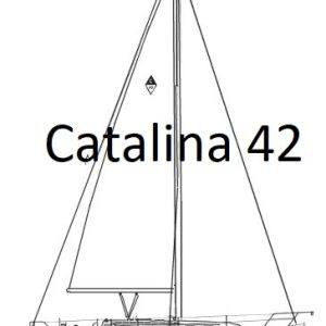 Catalina 42 Line Drawing