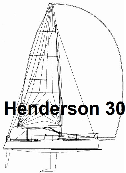 Henderson 30 sail used spinnaker