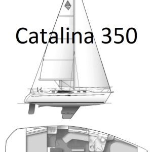 Catalina 350 Sail plan